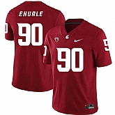 Washington State Cougars 90 Daniel Ekuale Red College Football Jersey Dzhi,baseball caps,new era cap wholesale,wholesale hats